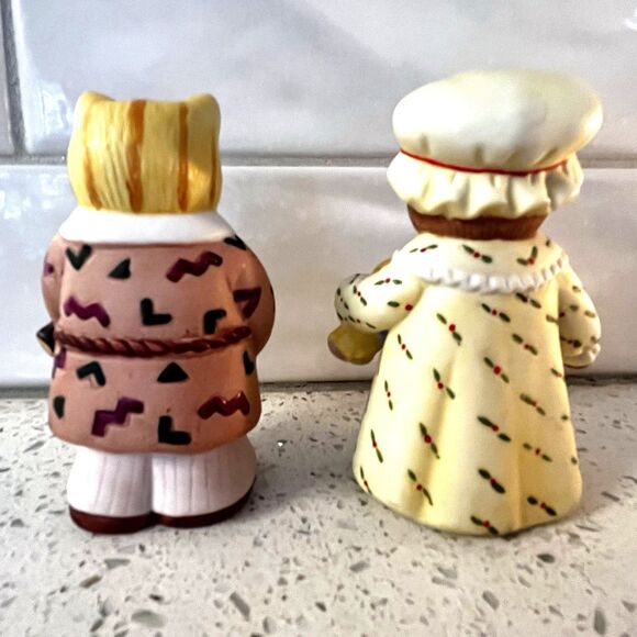 Vintage Schmid Kitty Cucumber '87 Ginger &J P Buster Bedtime Ready Cat Figurines - Picture 4 of 8